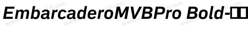 EmbarcaderoMVBPro Bold字体转换
